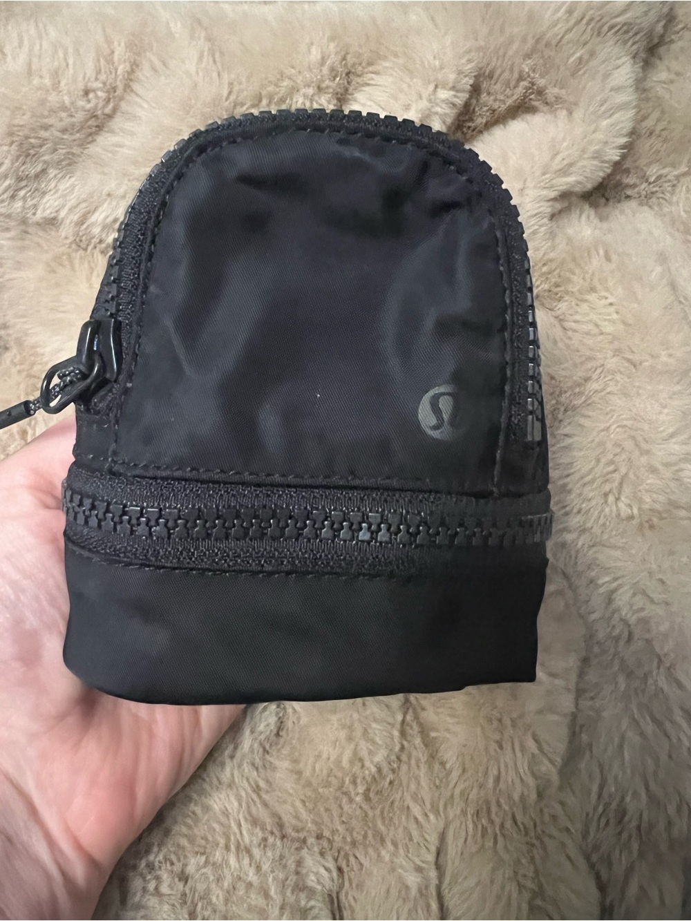 lululemon athletica Black Dual-Zip Travel Pouch
